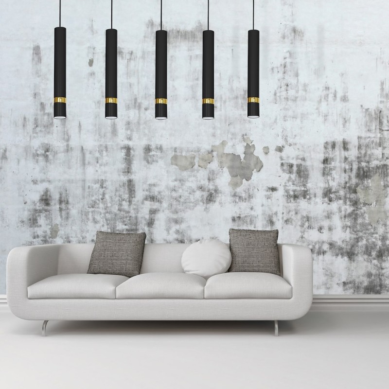 JOKER BLACK/GOLD Pendant Lamp 5xGU10