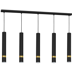 JOKER BLACK/GOLD Pendant Lamp 5xGU10