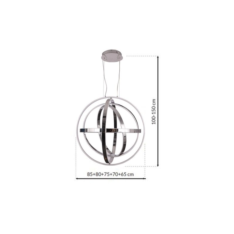 Lampa wisząca COPERNICUS CHROME 260W LED Lampa wisząca COPERNICUS CHROME 260W LED