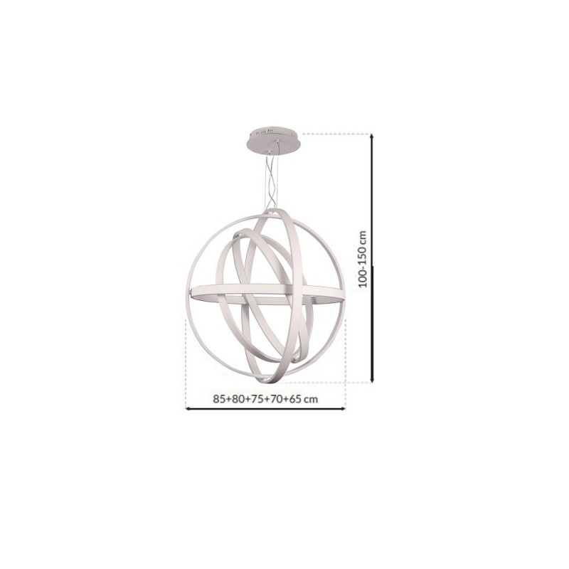 Lampa wisząca Copernicus Biały 260W LED Lampa wisząca Copernicus Biały 260W LED