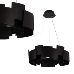 Hängeleuchte TORINO SCHWARZ 24W LED