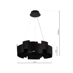 TORINO BLACK 24W LED pendant lamp TORINO BLACK 24W LED pendant lamp