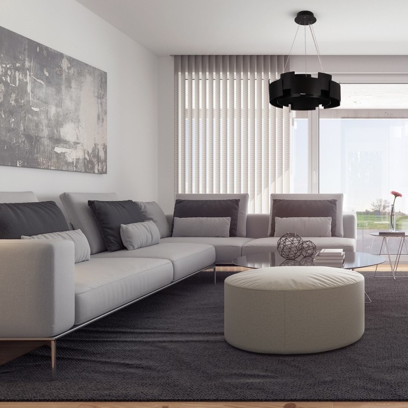 TORINO BLACK 24W LED pendant lamp TORINO BLACK 24W LED pendant lamp