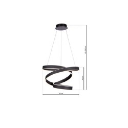 Підвісна лампа ANDROMEDA BLACK 100W LED Підвісна лампа ANDROMEDA BLACK 100W LED