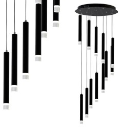 Lámpara colgante CARBON 12W LED