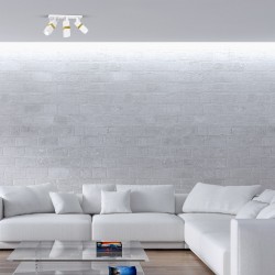 Lampa sufitowa Vidar 3xGU10 Biały/Złoty