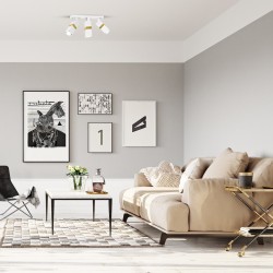 Lampa sufitowa Vidar 3xGU10 Biały/Złoty