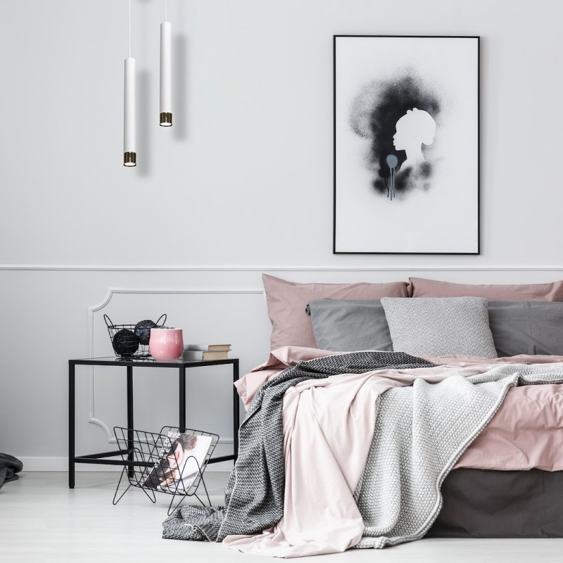 Lampa wisząca Dani Biały / Chrom 1xGU10 Lampa wisząca Dani Biały / Chrom 1xGU10