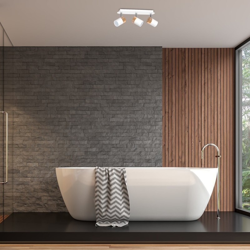 Ceiling lamp Joker 3xGU10 White/Wood