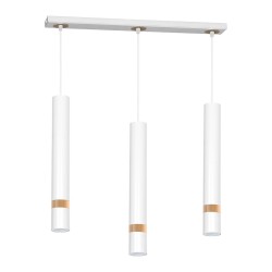 JOKER WHITE/WOOD Pendant Lamp 3xGU10