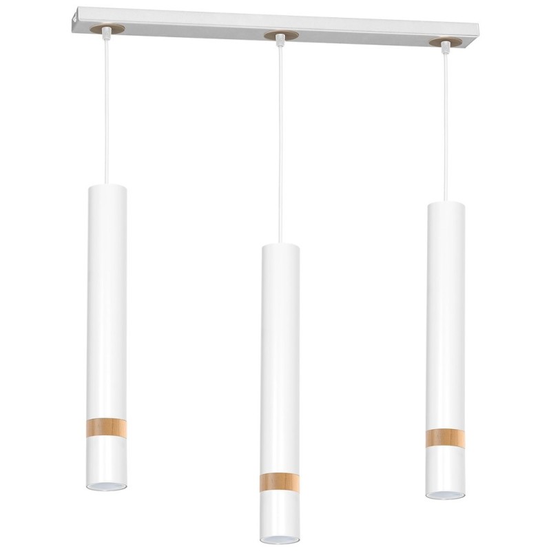 Joker White / Wood Hanging Lamp 3xGU10