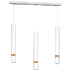 Joker White / Wood Hanging Lamp 3xGU10