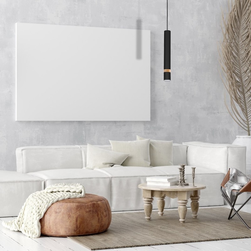 JOKER BLACK/WOOD Pendant Lamp 1xGU10