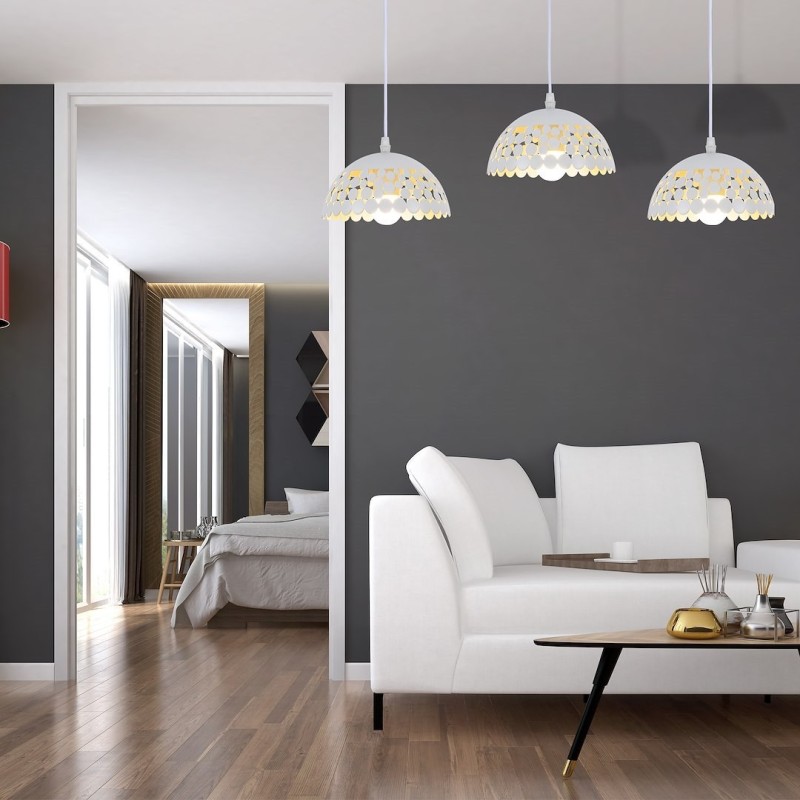 Lampa wisząca Lisa Biały 3xE27 Lampa wisząca Lisa Biały 3xE27