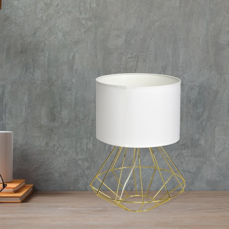 LUPO WHITE/GOLD Floor Lamp 1xE27 LUPO WHITE/GOLD Floor Lamp 1xE27
