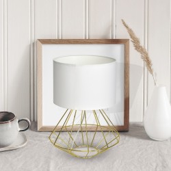 LUPO WHITE/GOLD Floor Lamp 1xE27 LUPO WHITE/GOLD Floor Lamp 1xE27