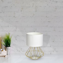 LUPO WHITE/GOLD Floor Lamp 1xE27 LUPO WHITE/GOLD Floor Lamp 1xE27