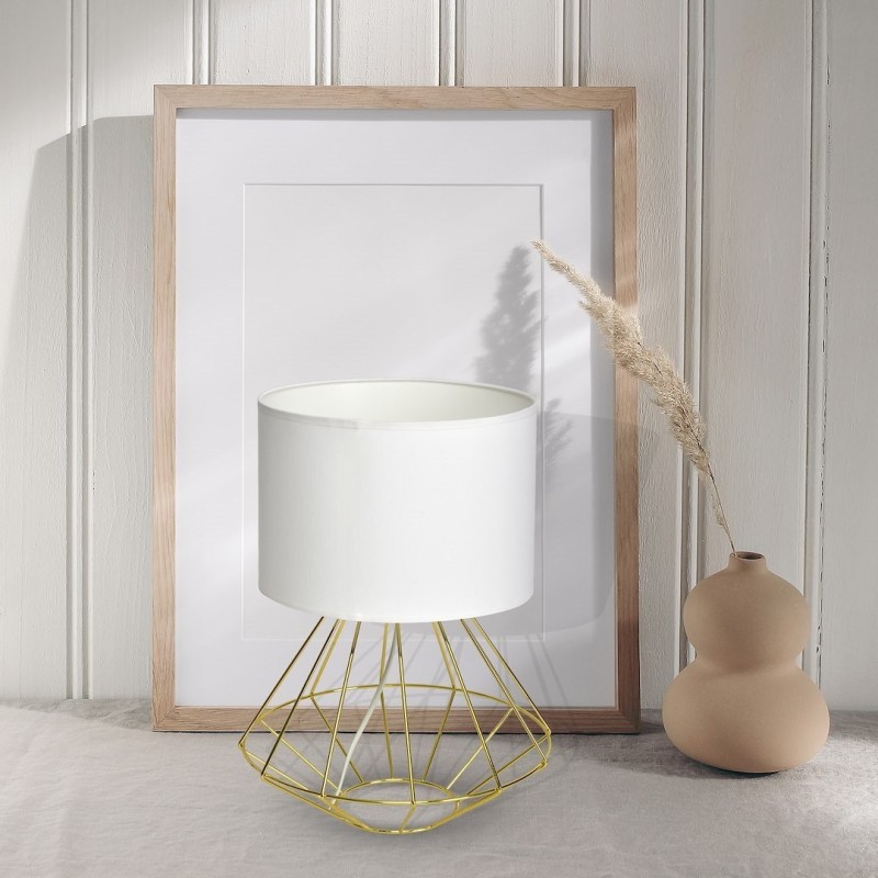 LUPO WHITE/GOLD Floor Lamp 1xE27 LUPO WHITE/GOLD Floor Lamp 1xE27