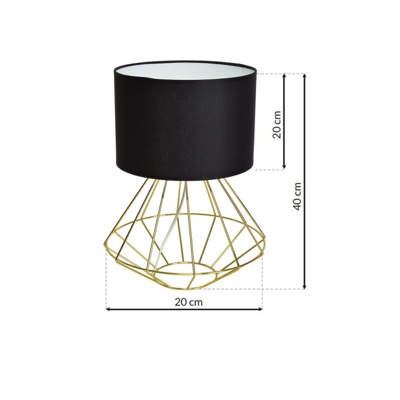 LUPO BLACK/GOLD floor lamp 1xE27 LUPO BLACK/GOLD floor lamp 1xE27