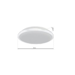 Plafon Terma Biały 18W LED IP44 Ø280 mm Plafon Terma Biały 18W LED IP44 Ø280 mm