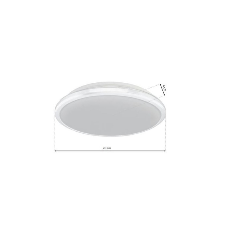 Plafon Terma Biały 18W LED IP44 Ø280 mm Plafon Terma Biały 18W LED IP44 Ø280 mm