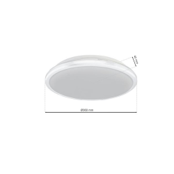 Plafon Terma Biały 24W LED IP44 Ø360 mm Plafon Terma Biały 24W LED IP44 Ø360 mm