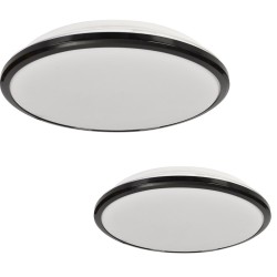 Plafón TERMA BLACK 24W LED IP44 Ø360 mm