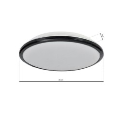TERMA BLACK Ceiling Light 24W LED IP44 Ø360 mm TERMA BLACK Ceiling Light 24W LED IP44 Ø360 mm