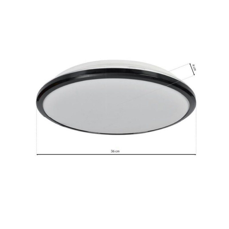 TERMA BLACK Ceiling Light 24W LED IP44 Ø360 mm TERMA BLACK Ceiling Light 24W LED IP44 Ø360 mm