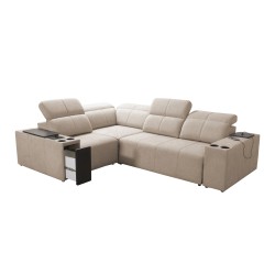 Ecksofa Milano II mit Schlaffunktion – Gewebe, Verita 88 Verita 09