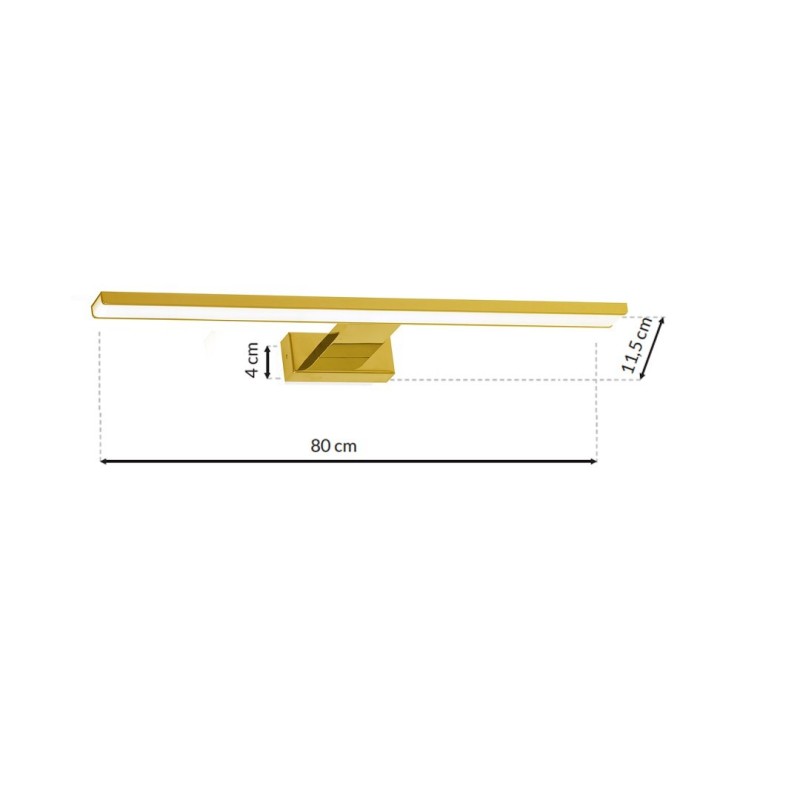 SHINE GOLD Wall Lamp 80cm 15W LED SHINE GOLD Wall Lamp 80cm 15W LED
