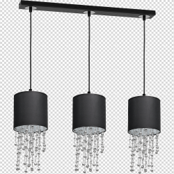 ALMERIA BLACK/CHROME Hanging Lamp 3xE27