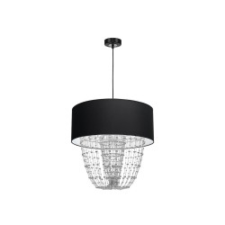 ALMERIA BLACK/CHROME Hanging Lamp 1xE27