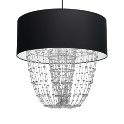 ALMERIA BLACK/CHROME Hanging Lamp 1xE27