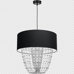 ALMERIA BLACK/CHROME Hanging Lamp 1xE27