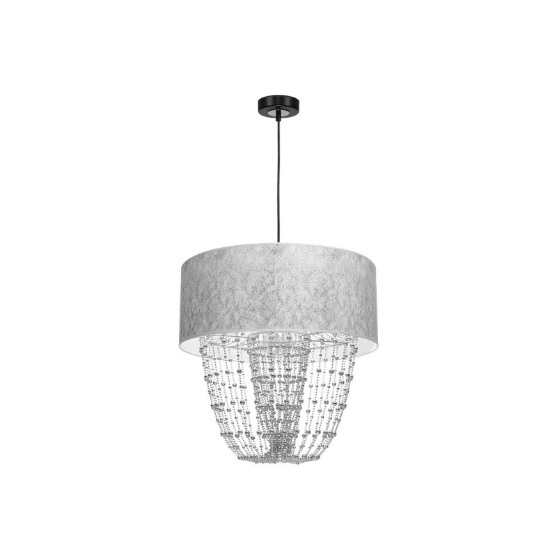 ALMERIA SILVER/BLACK Hanging Lamp 1xE27