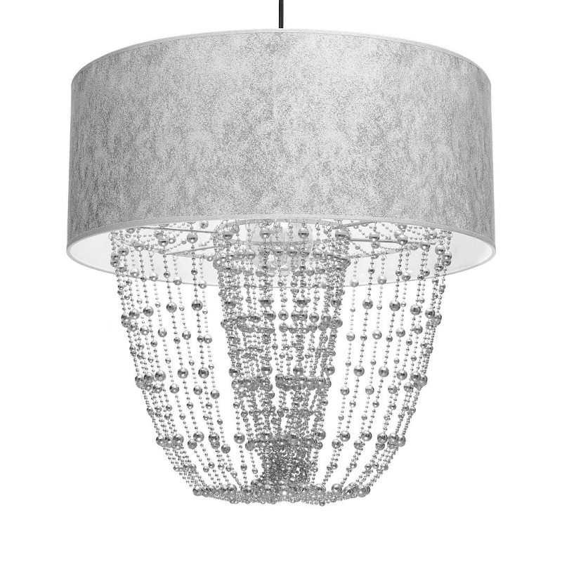 ALMERIA SILVER/BLACK Hanging Lamp 1xE27