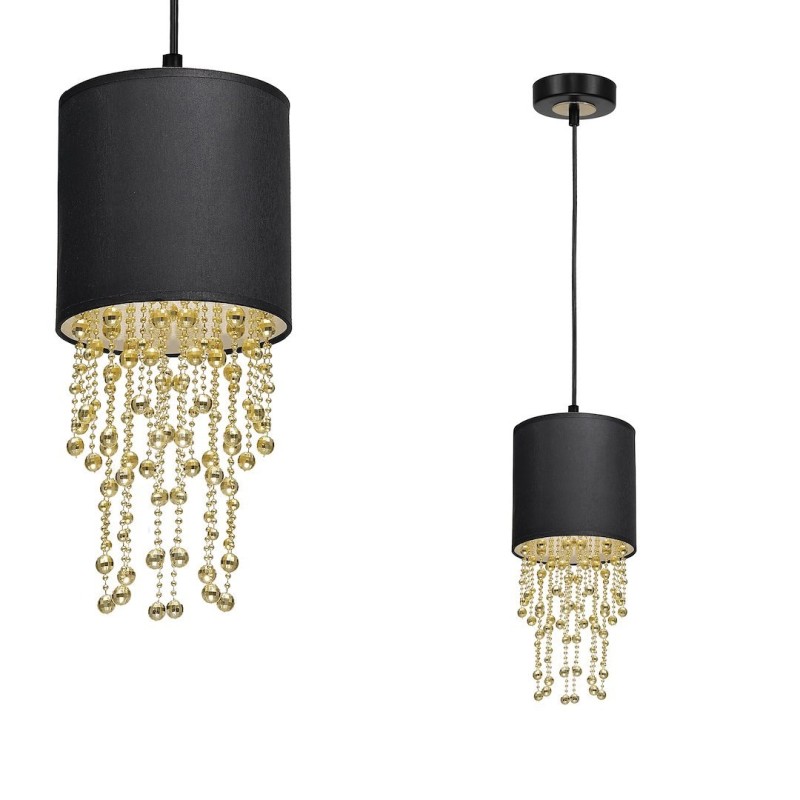 Hängeleuchte ALMERIA SCHWARZ/GOLD 1xE27