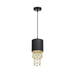 ALMERIA BLACK/GOLD Pendant Lamp 1xE27