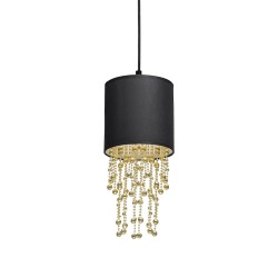 ALMERIA BLACK/GOLD Pendant Lamp 1xE27