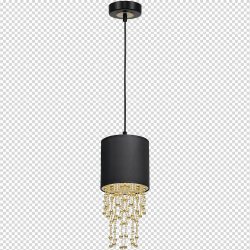 ALMERIA BLACK/GOLD Pendant Lamp 1xE27