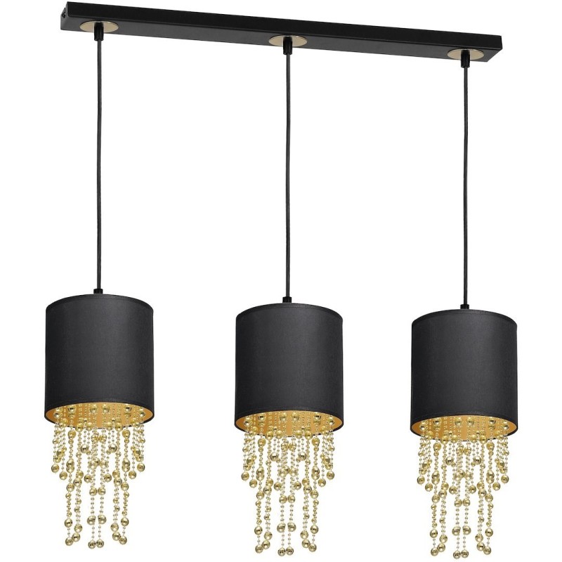 ALMERIA BLACK/GOLD Hanging Lamp 3xE27