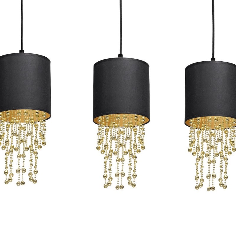 ALMERIA BLACK/GOLD Hanging Lamp 3xE27