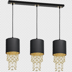 ALMERIA BLACK/GOLD Hanging Lamp 3xE27