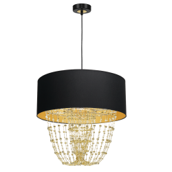 ALMERIA BLACK/GOLD Pendant Lamp 1xE27