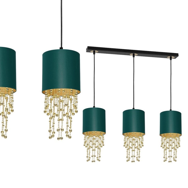 Hängelampe ALMERIA GREEN/GOLD 3xE27