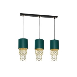 ALMERIA GREEN/GOLD Hanging Lamp 3xE27