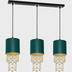 ALMERIA GREEN/GOLD Hanging Lamp 3xE27