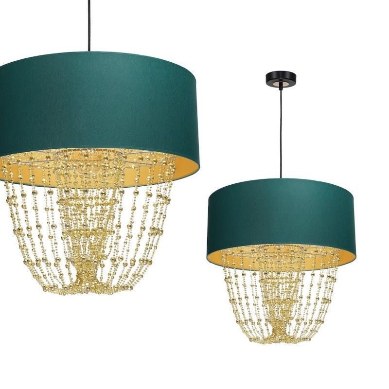 Підвісна лампа ALMERIA GREEN/GOLD 1xE27
