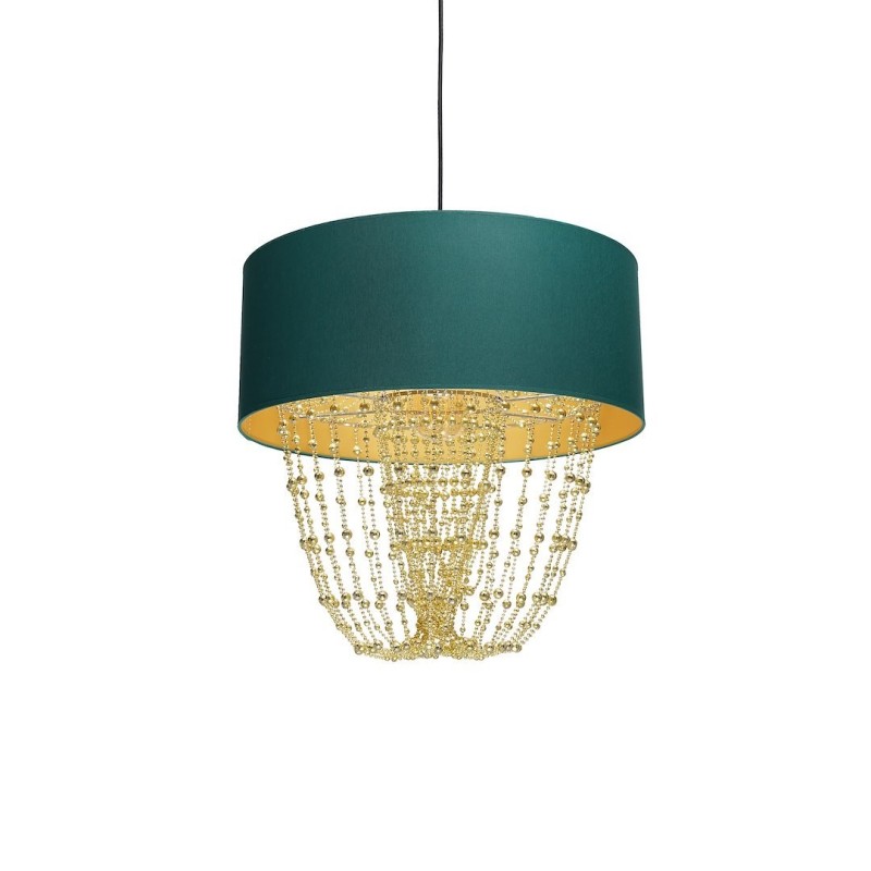 ALMERIA GREEN/GOLD Hanging Lamp 1xE27